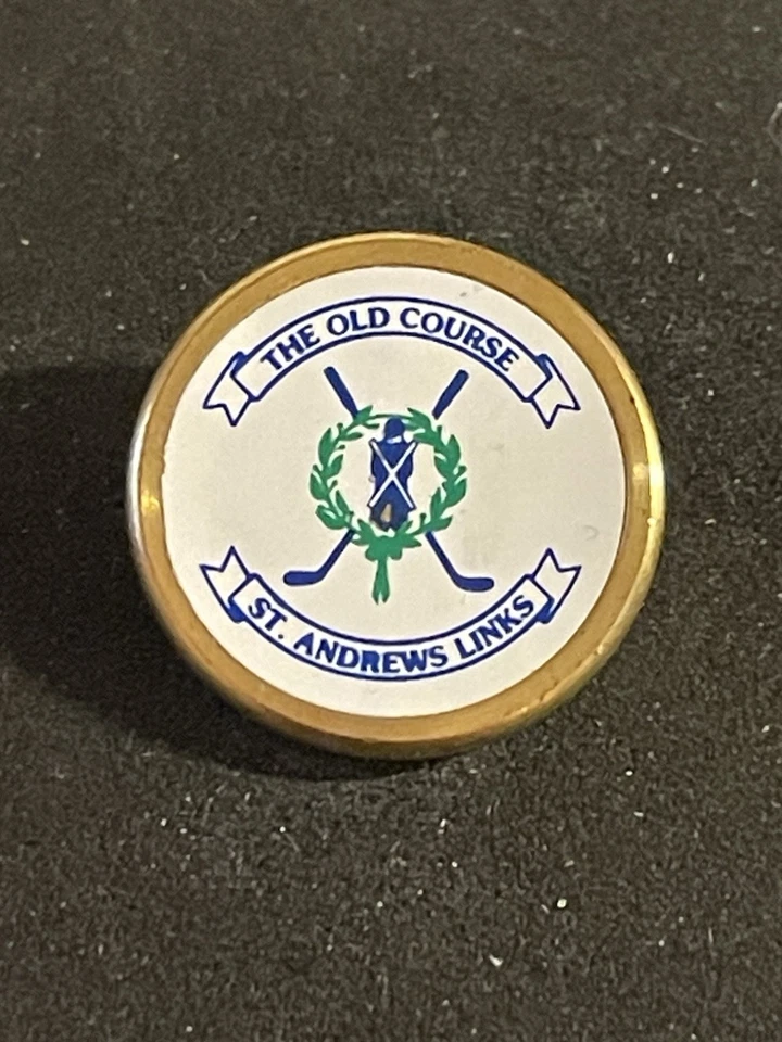 Marcador de golf vintage raro St. Andrews Old Course 3/4" vástago de latón - Fife, Escocia Foto 1 de 1