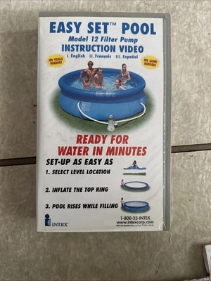 VHS: EASY SET POOL MODEL M1 12 INSTRUCTIONAL VIDEO VHS - Image 1 of 4