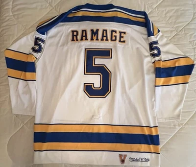 Camiseta Mitchell & Ness Vintage Hockey Auténtica 1982-83 Rob Ramage Azul Talla 60 Foto 1 de 4