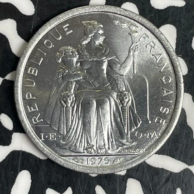 1975 French Polynesia 1 Franc Lot#C3831 High Grade! Beautiful! - Image 1 of 2