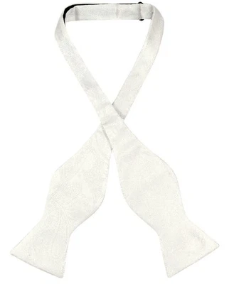 Pajarita Vesuvio Napoli AUTOCORBATA Color BLANCO ROTO Diseño PAISLEY Para Hombres Foto 1 de 3