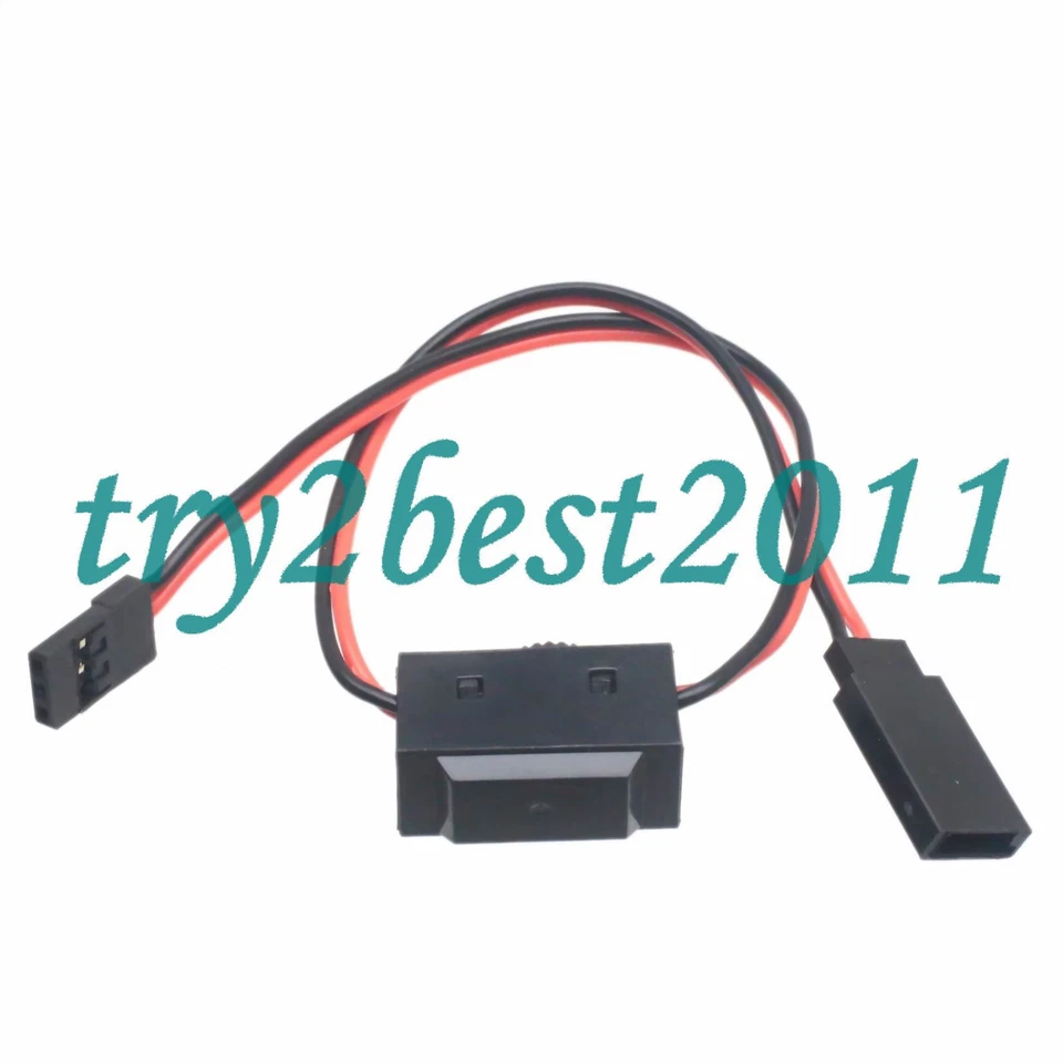 Interruptor acessório LED RC Futaba F e JR M conector quadricóptero avião caminhão carro - Imagem 1 de 1