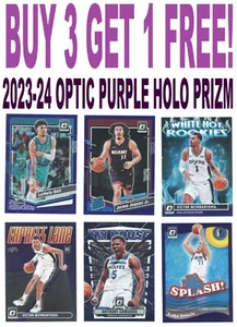 2023-24 Donruss Optic Basketball PURPLE HOLO PRIZM (BUY 3 GET 1) You Pick/Choose - Picture 1 of 3