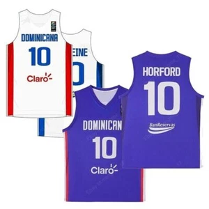 Retro Horford #10 Towns #32 Basketball Jersey Stitched Custom Names White Blue - Picture 1 of 6
