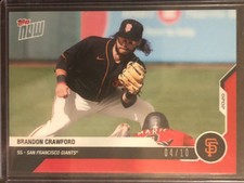 2020 Topps Now #OD-439 Brandon Crawford San Francisco Giants 04/10