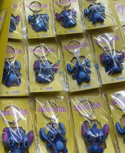 New 24 pcs Cartoon Stitch 3D Silica gel Keychain Backpack Pendant D65 - Picture 1 of 1