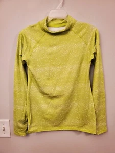 Nike Pro Size XL HYPERWARM SERIES Green New Girls Training Long Sleeve Shirt - Picture 1 of 5