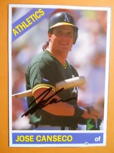 Jose Canseco - 1991 Baseball Card magazine Autograph Baseball card #47- Oakland - Picture 1 of 1