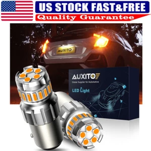AUXITO Canbus Hyper Anti Flash 1157 Turn LED Signal Light Blinker Bulbs New USA - Picture 1 of 17