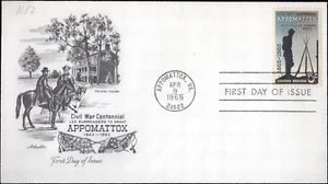 USA – FDC - 1965 Civil War Centennial Appomattox - Picture 1 of 1