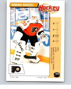 1992-93 Panini Stickers Hockey  #183 Dominic Roussel  Philadelphia Flyers V82840