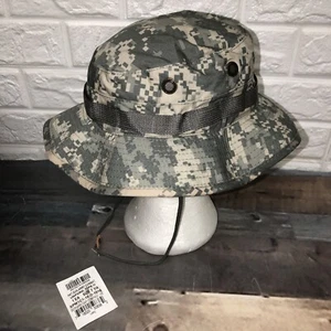Army Digital Camouflage Bucket Hat Sun Combat Uniform Type IV Bernard Size 7 1/4 - Picture 1 of 6