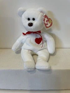 Ty Beanie Baby Valentino DOB February 14 1994 PVC Manufacturer Error Red Thread - Picture 1 of 6