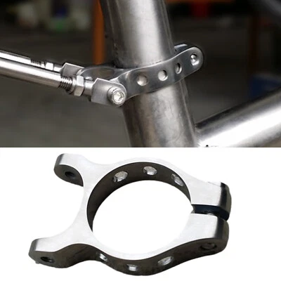 Abrazadera de tija de sillín de titanio con soporte trasero 34,9 mm para bicicleta de carretera MTB Foto 1 de 4