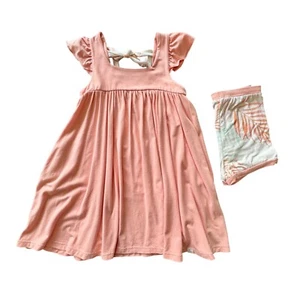 OMI JO Vintage Malibu Aunt Heart Set Girls 6 Pink Tunic/Blooms Well Dressed Wolf - Picture 1 of 13