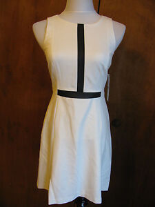 Ralph Lauren women's lined off white detailed dress New