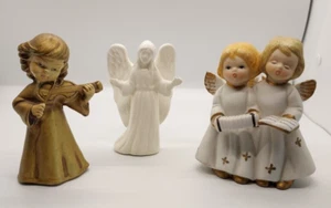 Lotto misto 3 figurine angelo vintage - Foto 1 di 9