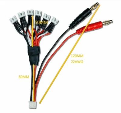 JST-XH / PH Balance Charging Cable Fit For RC Trex 150 2S LiPo Battery UMX1450 - Image 1 of 4