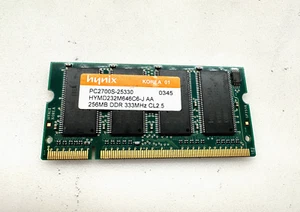 RAM HYNIX DDR 256MB PC2700S-25330 HYMD232M646C6 (1878N) - Picture 1 of 2