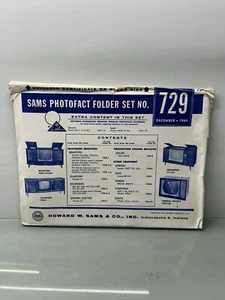 SAMS PHOTOFACT ZESTAW FOLDERÓW NR 729 - Zdjęcie 1 z 2