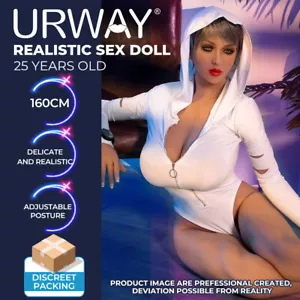 Urway Realistic Sex Doll Silicon Full Body 160cm Adult Sexy Toy Beauty's Allure - Picture 1 of 11