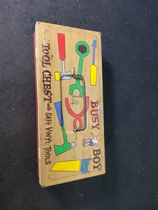 Vintage Busy Boy Tool Chest Box by The Ohio Art Company Pre-owned Collectible - Picture 1 of 12