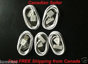 5x1M USB Charging Data Sync Charger Cable Cord Compatible With Apple iPod - Picture 1 of 1