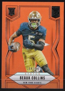 Beaux Collins #143 ROOKIE 2025 Elite Panini NUMBERED /849 NY Giants - Picture 1 of 2