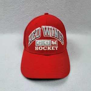 Gorra CCM Detroit Red Wings para hombre talla única roja Snapback 2015 NHL hockey - Imagen 1 de 9