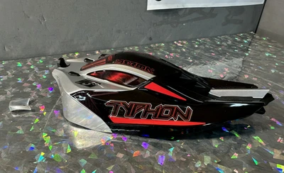 Arrma Grom Body Shell Typhon Painted 223s Brushless Silver Red Black Cage Cover - Image 1 of 4