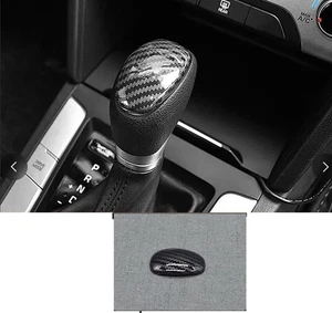 For Hyundai Elantra 17-2020 Abs Carbon Fiber Gear Shift Knob Shifter Lever Trim  - Picture 1 of 3