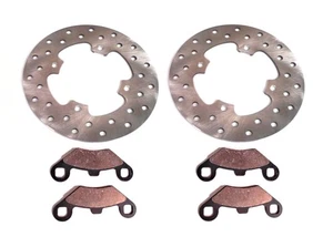 Precision Front Brake Rotors with Pads for Polaris 5248378, Optimal Braking - Picture 1 of 7