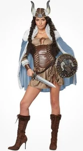California Costume #01336 Viking Vixen Nordic Warrior Adult Women Size Small New - Picture 1 of 7