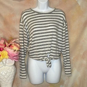 GUC Caution to the Wind gestreiftes Crop Top Gr. Medium maritim französisch Boho Vibes - Bild 1 von 2