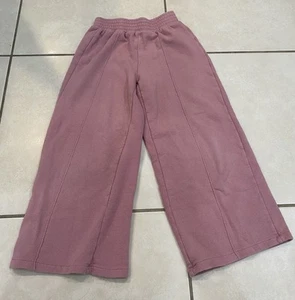Zara Girls Wide Leg Sweat Pants, Pink, Size 10 - Picture 1 of 4