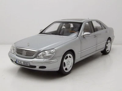 Mercedes S600 S-Class W220 1998 Argento Modellino 1:18 Norev - Immagine 1 di 4
