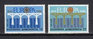 Greece Europa CEPT 1984 Bridge symbol of UNITY 2 Greek MNH Stamps Architecture ! - Picture 1 of 1