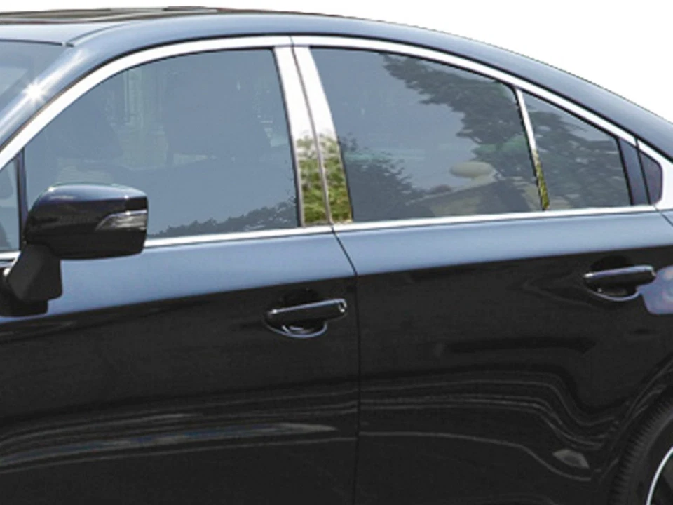 (FOR) 2015-2018 SUBARU LEGACY * 6 Piece Stainless Steel Pillar Post Trim. 4-door Foto 1 de 1