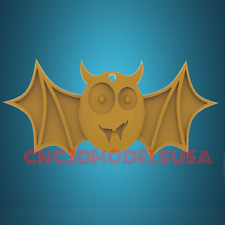 Halloween bat,3D MODEL STL FILE FOR CNC ROUTER LASER & 3D PRINTER