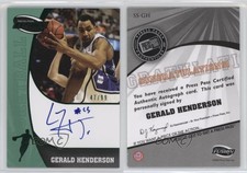 2009 Press Pass Fusion Signatures Green /99 Gerald Henderson Rookie Auto RC