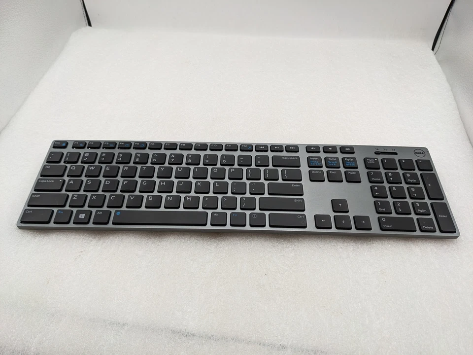 Dell WK717 Premier Wireless Bluetooth Gray Keyboard without Dongle Free Shipping - Image 1 of 4
