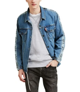 Levi's Strauss Men's Cotton Denim Jean Track Coach's Trucker Jacket 578500000 - Picture 1 of 7