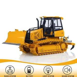 Metal 1/12 Hydraulic RC Bulldozer D3 RTR Engineering Vehicle 4CH Valve Car Sound - Picture 1 of 12