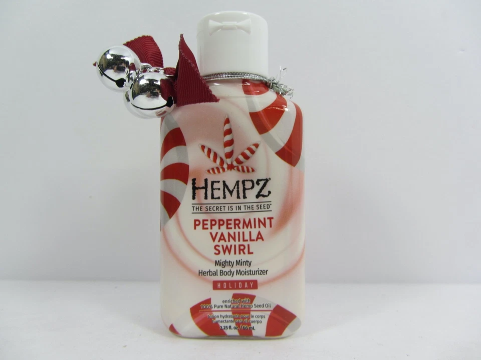 LOCIÓN HIDRATANTE CORPORAL DE VACACIONES REMOLINO VAINILLA MENTA CÁÑAMO L.E. MINI 2,25 oz Foto 1 de 1