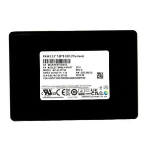 Samsung PM9A3 7.68TB SSD U.2 NVME MZ-QL7T60 PCIE MZQL27T6HBLA-00A07 - Picture 1 of 2