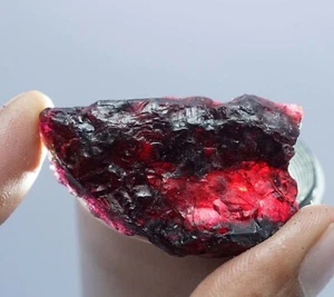 224Ct GIE Certified Madagascar Natural Crystal Red Ruby Rough Untreated Gemstone - Picture 1 of 5