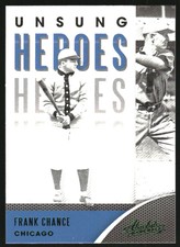 2021 Absolute Unsung Heroes Green Chicago Cubs Baseball Card #3 Frank Chance