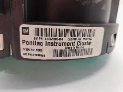 Medidor de velocímetro usado serve: 2005 Pontiac G6 MPH grau A - Imagem 1 de 4