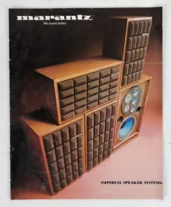 MARANTZ - CATALOGO ORIGINALE / BROCHURE - CASSE ANNI 7O - Imagen 1 de 4