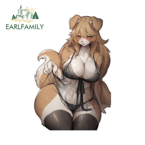 EARLFAMILY 5.1" Sexy Big Brest Furry NSFW Anime Car Stickers Water Bottles Decal - Picture 1 of 2